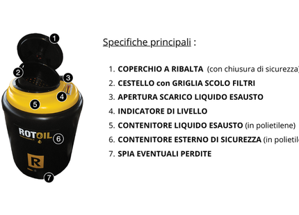 XM1200 Serbatoio per OLII ESAUSTI 1100 Lt.