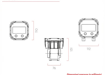 PIUSI K600 B/3 | Contalitri elettronico IP 66 per Diesel, HVO e XTL